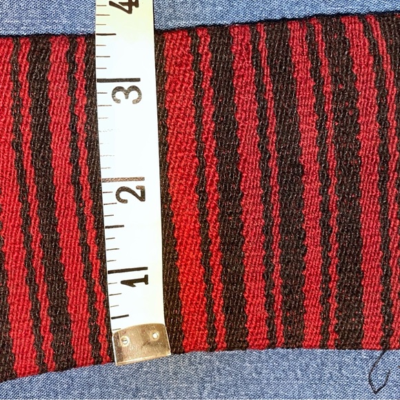 Boho woven bag from Peru with 12” cord button closure and colorful design NWOT - Picture 10 of 10